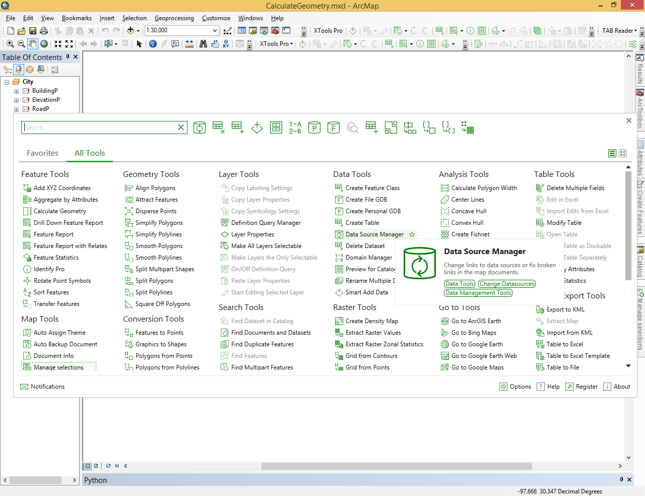 domains in xtools pro metadata