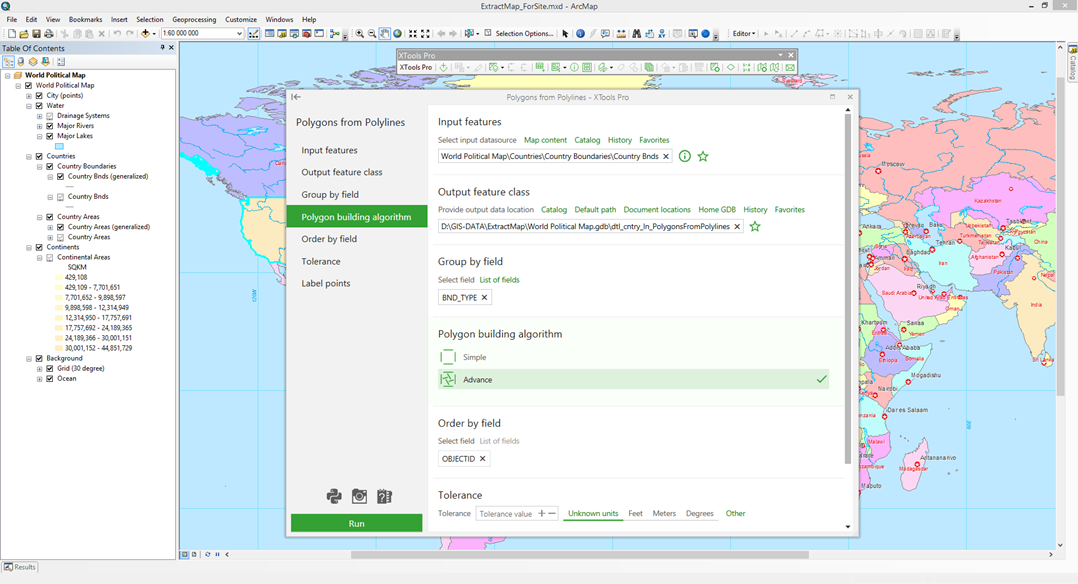 Polygons from Polylines