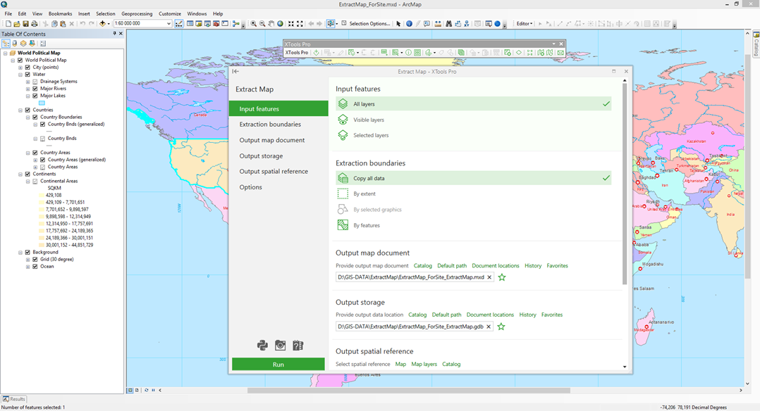 export data to kml xtools pro