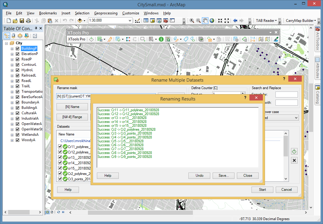 Rename Multiple Datasets